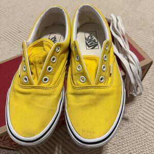 Yellow Vans Era - size 7.5 women's.